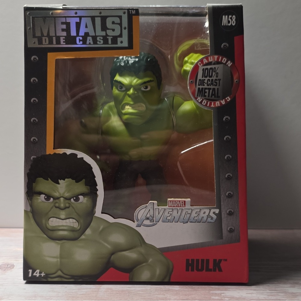 Metals Die Cast Marvel Avengers Hulk Die-Cast Figure 100% Metal M58 14+